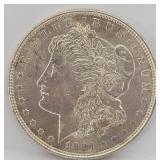 1921-P Morgan Silver Dollar - AU