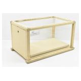 Hinged Wood Frame Glass Display Case