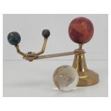 Mid Century Brass Orrery Solar Celstial Model