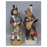 (2) 1978 K.L.E.M. Italian Ceramic Liquor Decanters