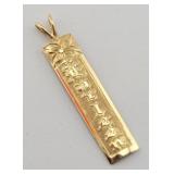 14K Gold Hawaii 99 EARLEEN Pendant - 3.742 g