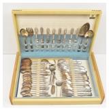 59pc 1847 Rogers Bros Adoration Flatware Src for 8