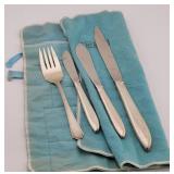 Gorham Sterling Salad Fork & (3) Silverplate ...