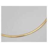 Kitsinian Italy 14K Omega Chain Necklace - 13.9 g