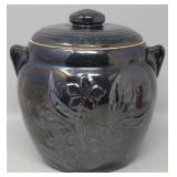 Black Pottery McCoy Cookie Jar with Lid