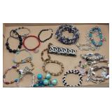 (20) Fashion Jewelry Bracelets