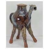 Bill West Art Pottery Camel Teapot