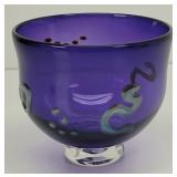 SIGNED Mike & Sandi Penfound Art Glass Bowl