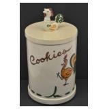 Cookie Jar with Chicken Knob on Lid