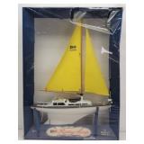 Vintage Eldon Racing Sloop Toy Sailboat