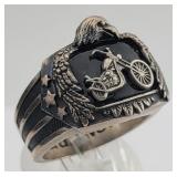 BGE Sterling Harley Motorcycle Ring - 21 g