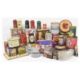Coll of VintageMetal Tins - Tea, Coffee...
