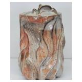 Art Pottery Deep Swirls Lidded Vessel