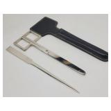 HERZ Germany MCM Scissors Leather Desk Set