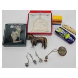 Misc. - Pewter Santa Golf Ornament, Horse