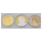 (3) Donald Trump Medallions: 2017, 2020
