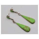 Signed Zuni Pueblo Earrings by Angela Gasper