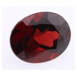 Blood Red Mozambique Garnet Oval Gemstone