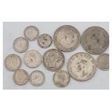 1880-1944 World Silver Coins: Canada, Britain,...