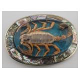 Mexico Alpaca Silver Scorpion Belt Buckle w/ ...