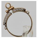 10K Gold Pendant Holder for 17mm Coin - .671 g