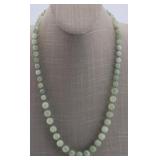 Graduated Jade Bead Necklace