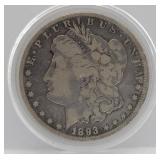 1893-CC Carson City Morgan Silver Dollar - G