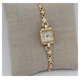 Boulevard 17J Watch w/ 14K Gold Case