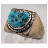 Turquoise Nugget Ring - Size 9