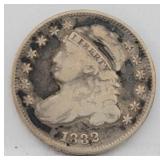 1832 Capped Bust 89% Silver Dime 10C