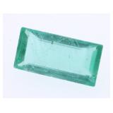 Green Emerald Baguette Gemstone - 0.163 g