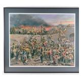 FALL OF THE ALAMO Print by Lajos Markos