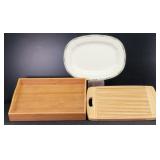 Rectangler Platter, Wooden Cutting Board..