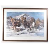 North Fork Rams by Gary Swanson S/N Print