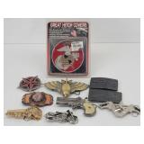 (9) Collectible Belt Buckles & Semper FI Hitch ...