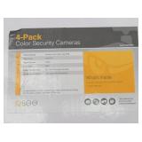 Qsee 4 Pack Color Security Cameras NEW