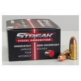 (20rd) 9mm Luger Streak Visual Ammo