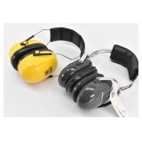 (2) Safety Earmuffs Safariland & Peltor Optime 98