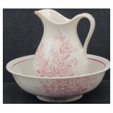 Royal Crown Ford Ironstone Wash Basin & Pitcher