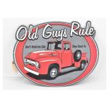 Old Guys Rule Metal Sign