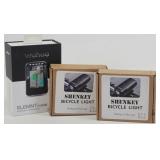 (2) Shenkey Bicycle Lights, Wahoo Element Roam...