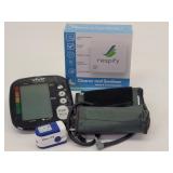 Vive Blood Pressure Monitor, Respify Cleaner &