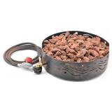 Propane Fire Pit w/ Lava Rock & Carry Bag
