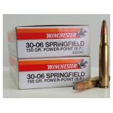 (38rd) 30-06 Sprg Power-Point SP Winchester Ammo
