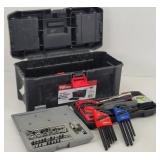 Hyper Tough 16" Tool Box w/ Tray Plus Tools
