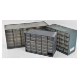(3) Multi-Drawer Storage Cabinets for Small Parts