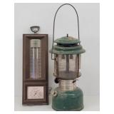 1978 Rusty Coleman Lantern & Vintage Thermometer