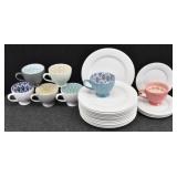 (7) Signature Colorful Mugs & Ciroa Porcelain