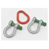 (2) 3" Holland Green Pin Anchor Shackles &