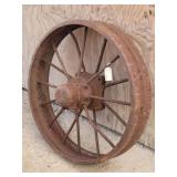Rustic 30" Iron Farm Implement Wheel